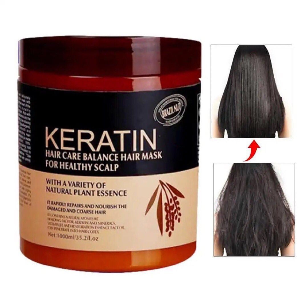 Keratin Repair Smoothing Scalp Hair Mask