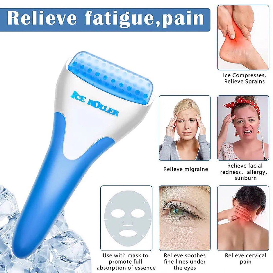 Face Roller Cool Ice Massager Skin Lifting Anti-wrinkle Pain Relief Tighten Massager