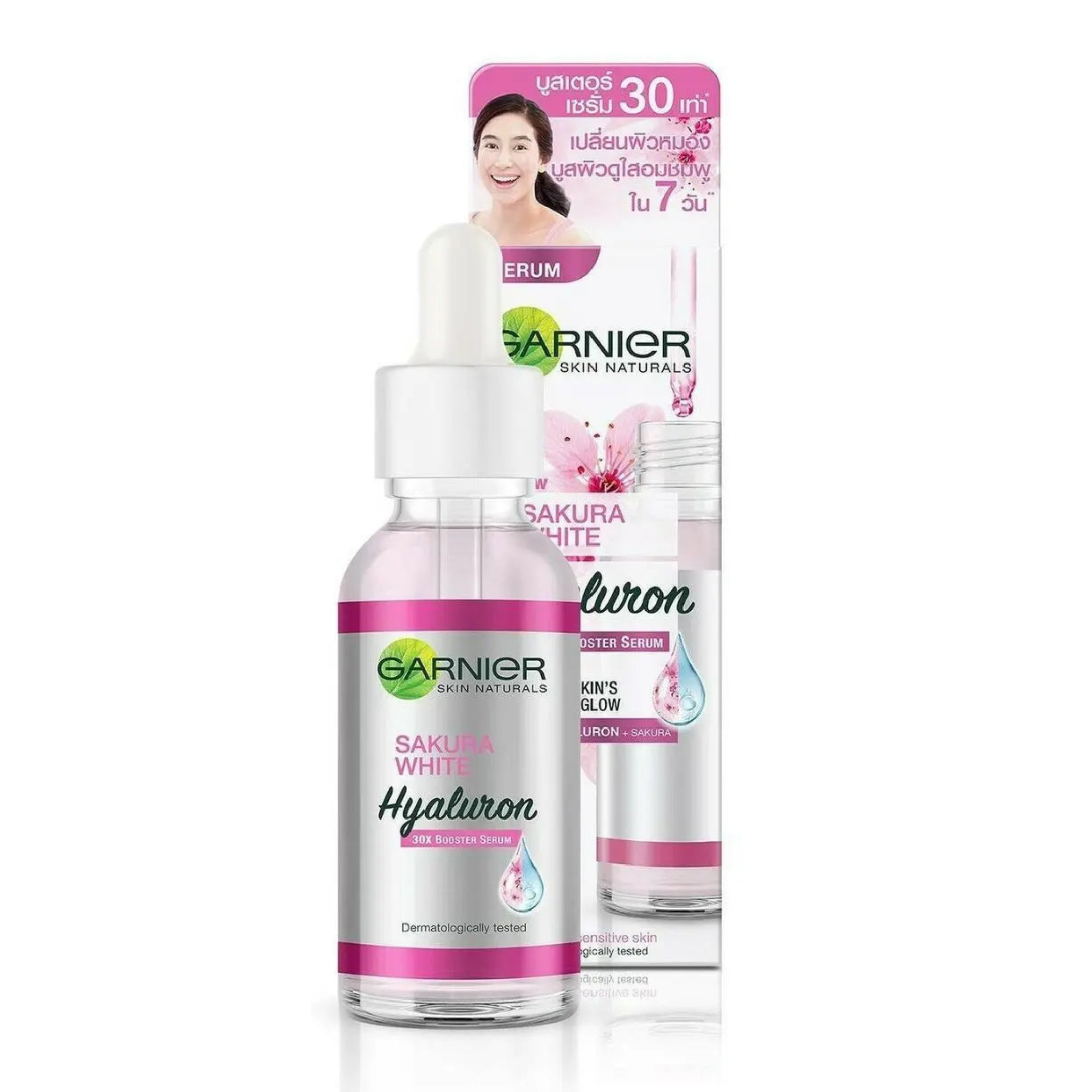 Garnier Sakura White Hyaluron Face Serum - 30ml