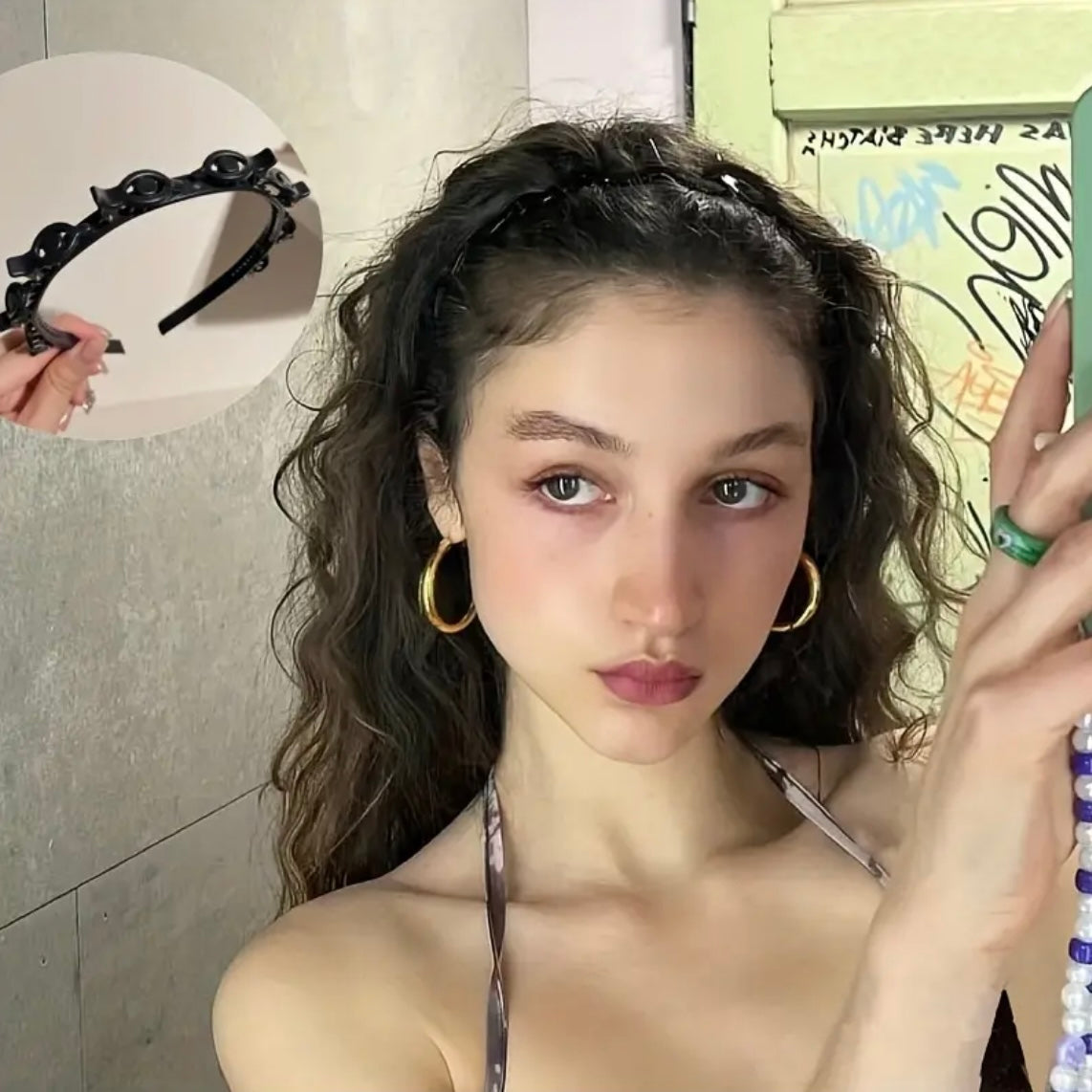 Double Layer Braided Clip Headband