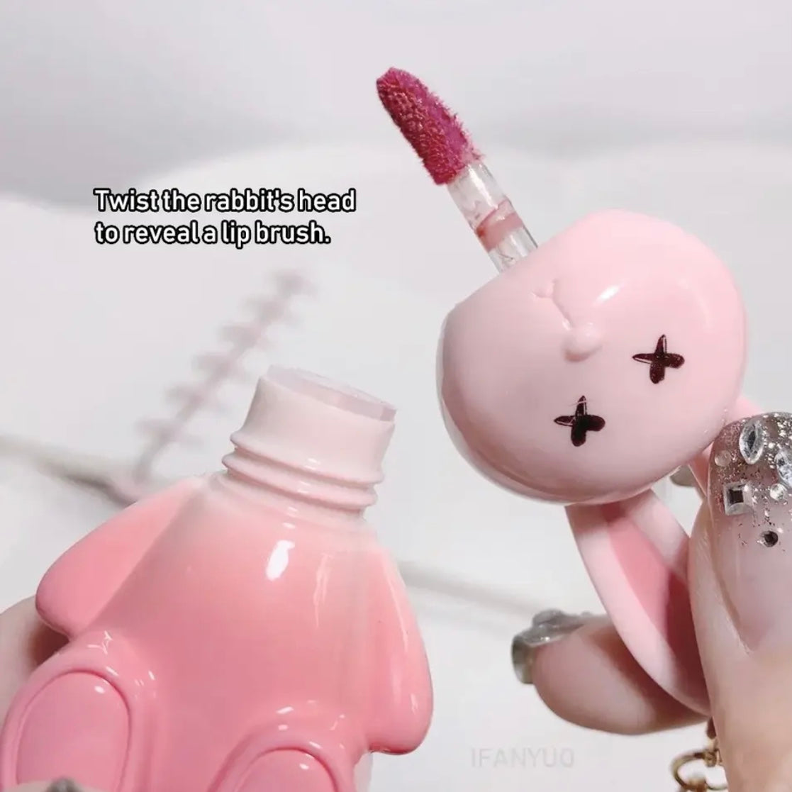Gege Bear - Rabbit Keychain Mirror Lip Gloss Set of 6