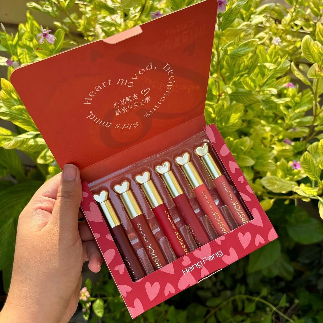 Heng Fang - Heart Velvet Matte Lipstick Set of 6