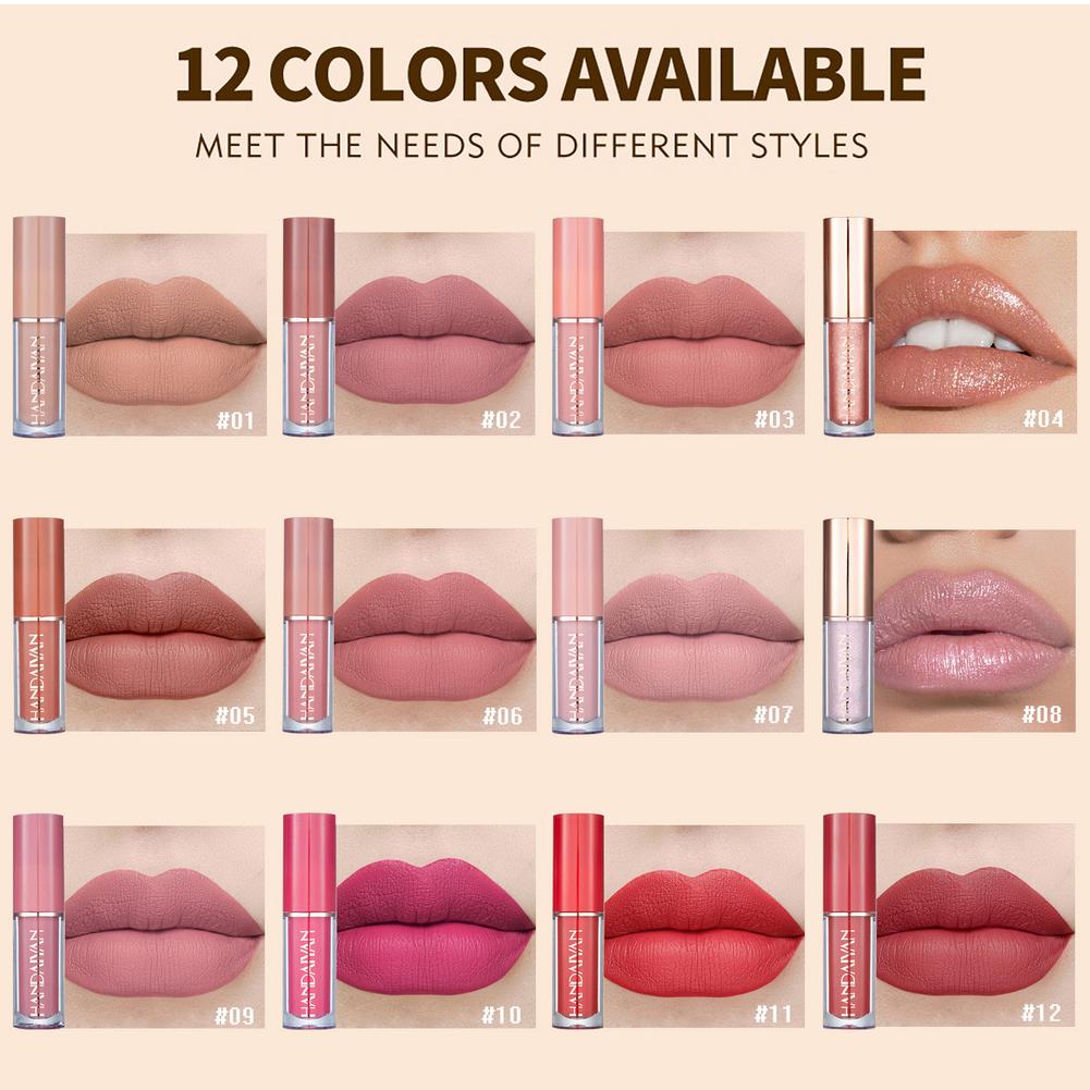 Handaiyan - Velvet Matte Lip Gloss Set of 12