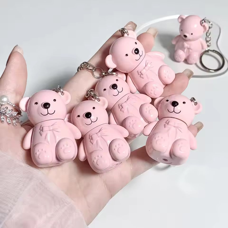 Mocallure - White Bear Keychain Shiny Lip Gloss Set of 6