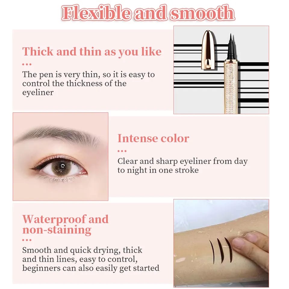 Black Magnetic False Eyelash Extension Self-adhesive Liner