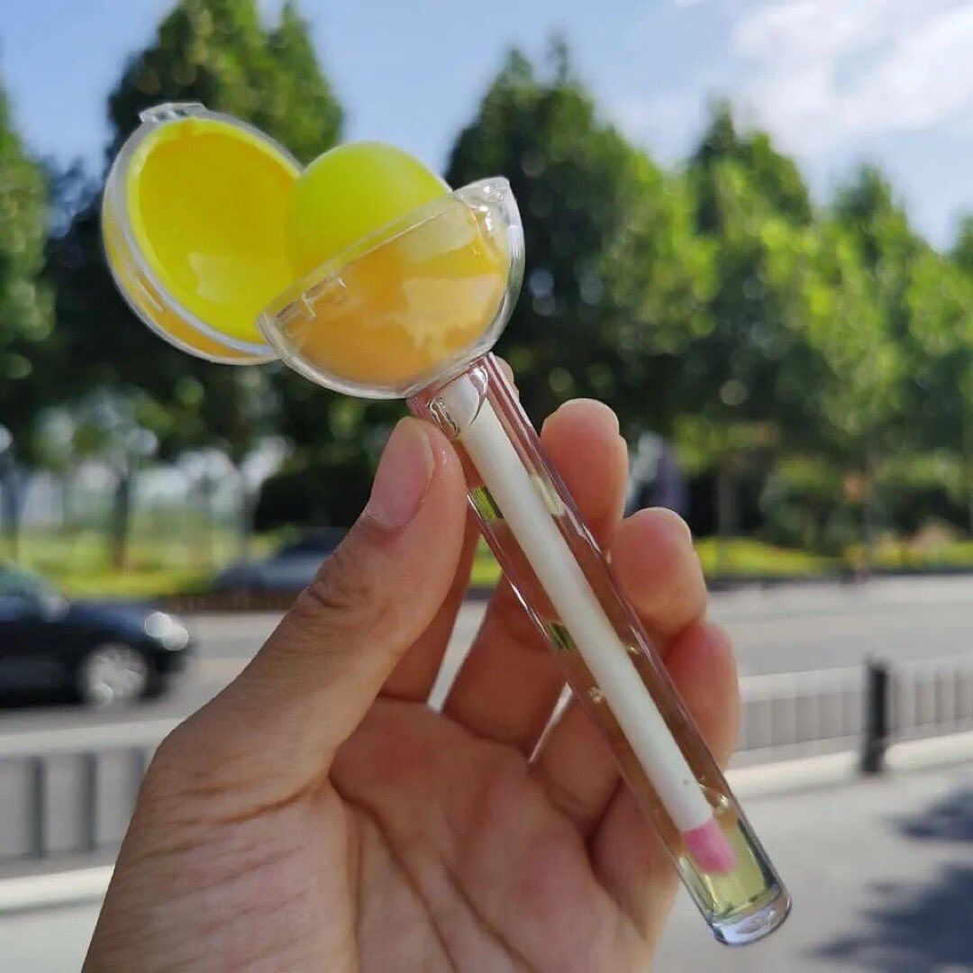2 in 1 Kawaii Candy Lollipop Lip Gloss & Balm