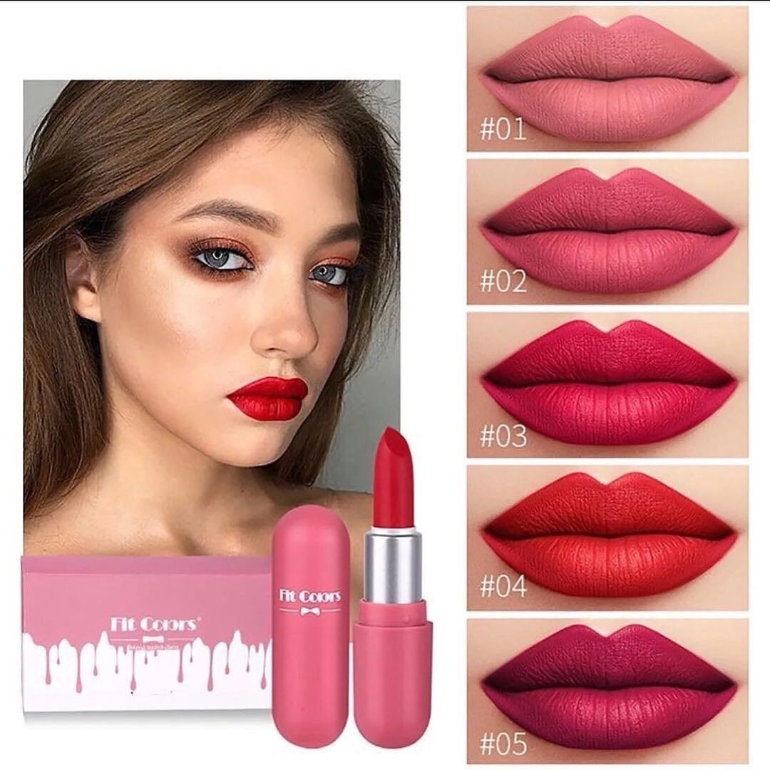 Fit Colors - Mini Capsule Matte Lipsticks Set of 5