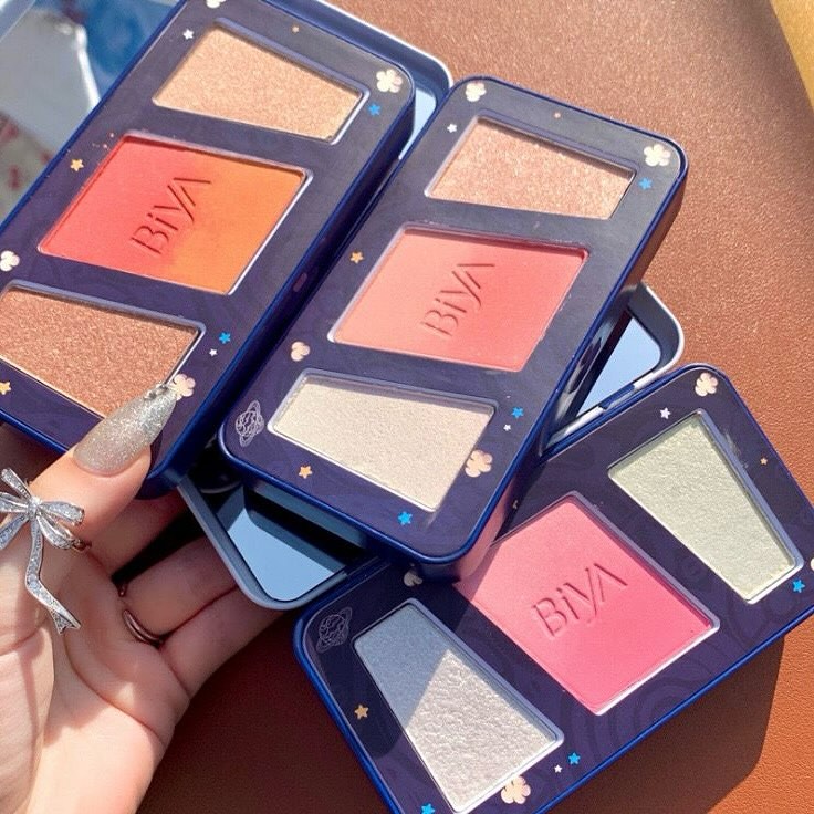 Biya - 6 Color Korean Blush & Highlighter Palette