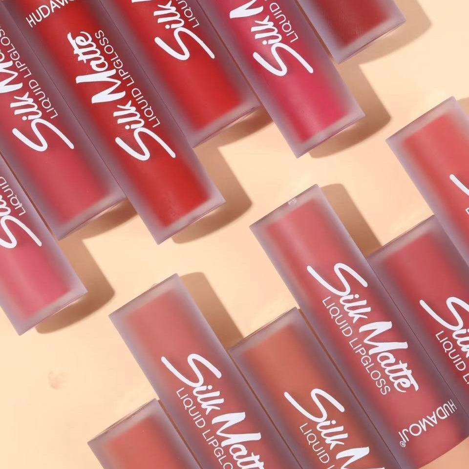 Hudamoji - Silky Matte Lip Gloss Set of 12