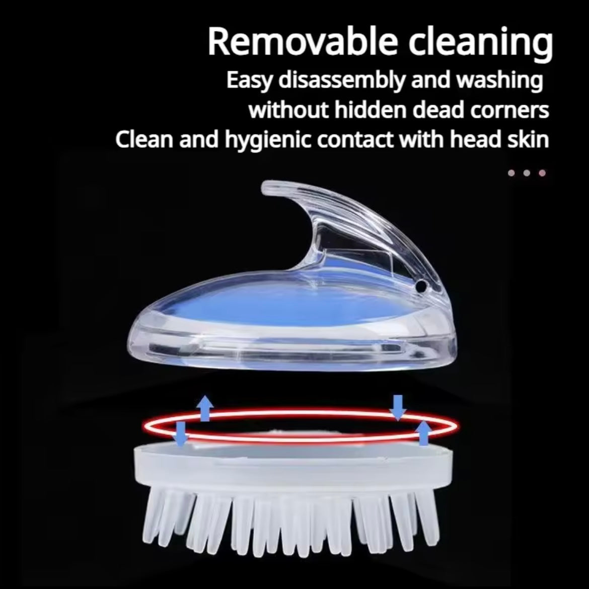 Crystal Clear Shampoo Silicone Scalp Massager