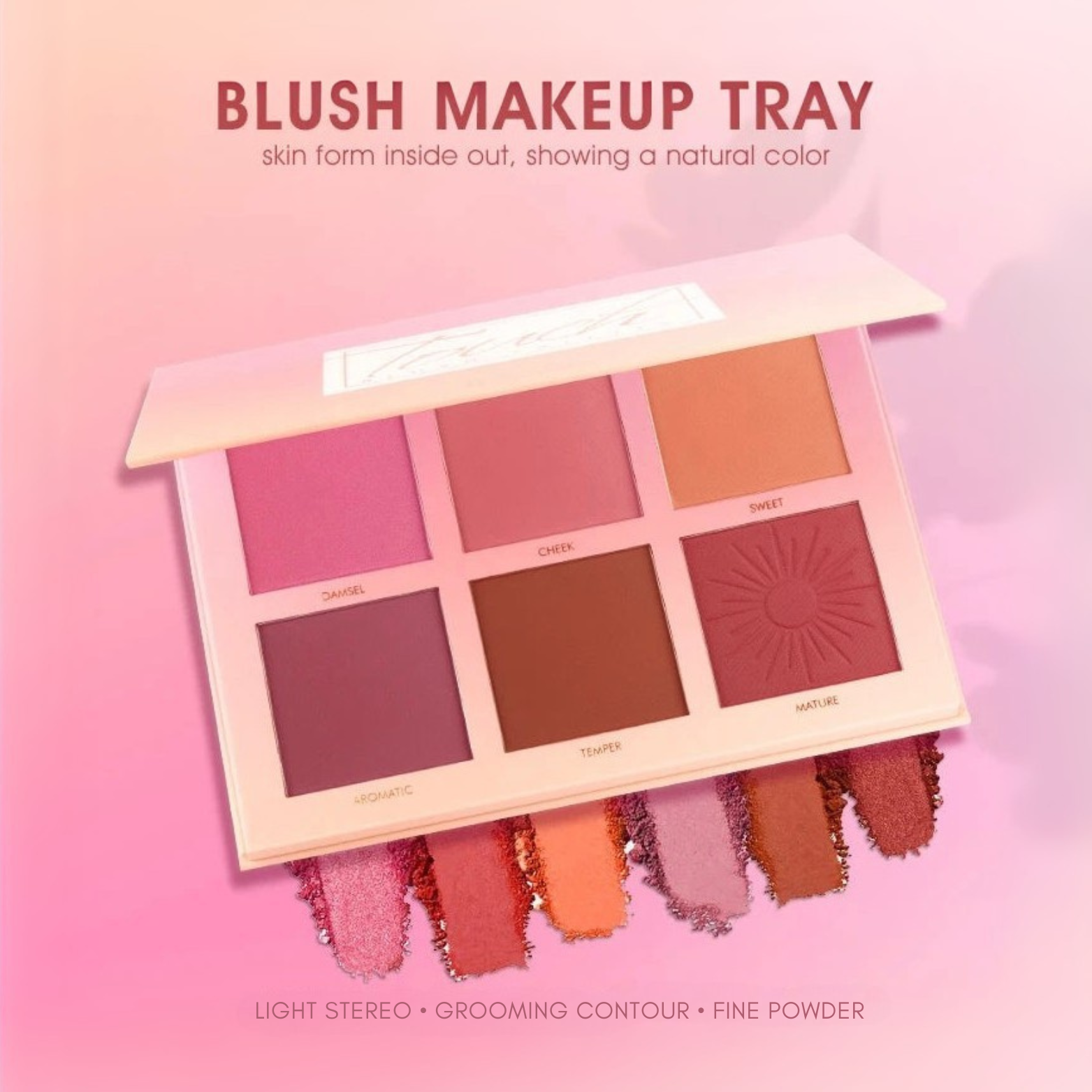 IMAGIC - 6 Color Touch Professional Blush Palette