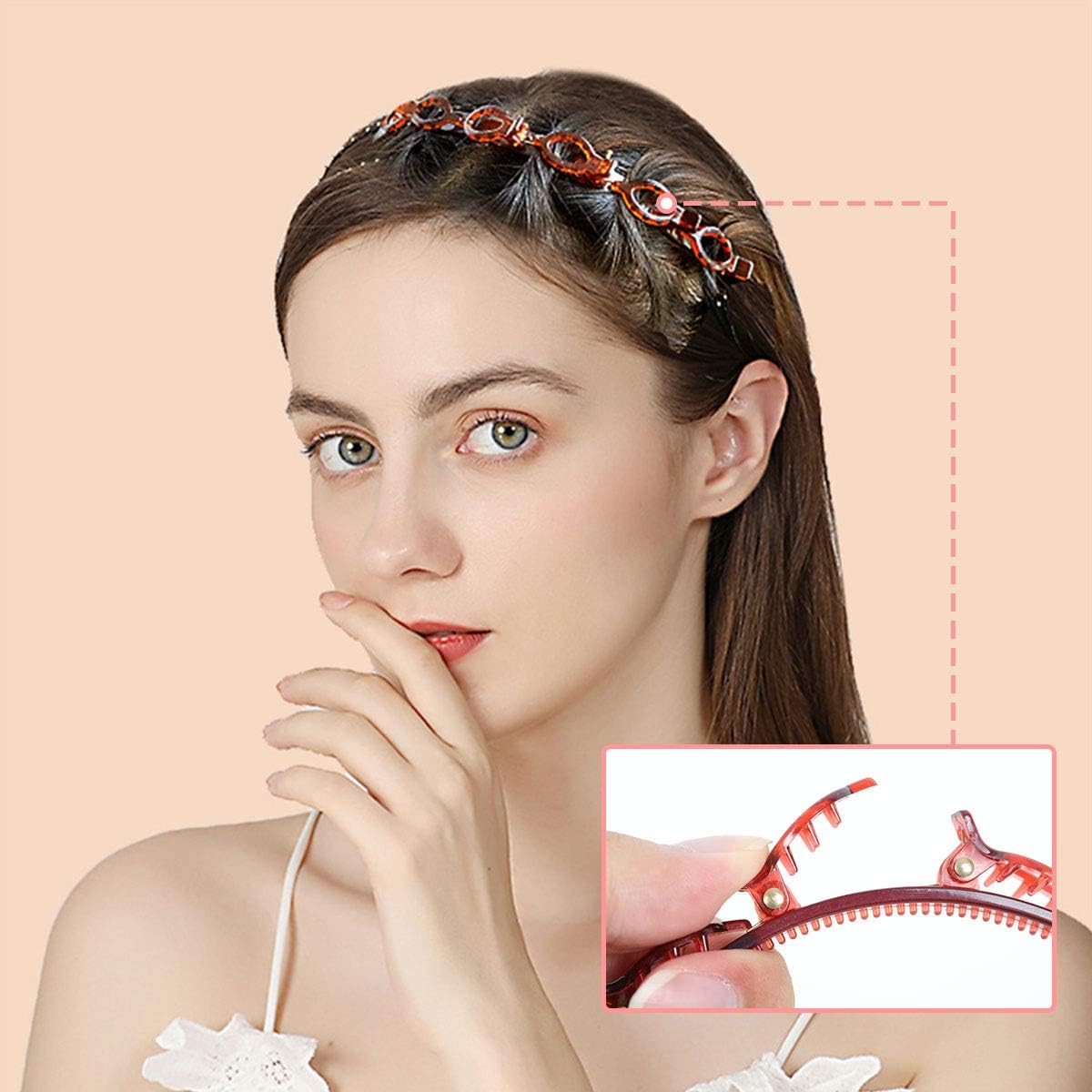 Double Layer Braided Clip Headband