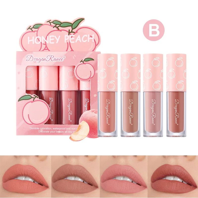 Dragon Ranee - Fruity Matte Lip Gloss Set of 4