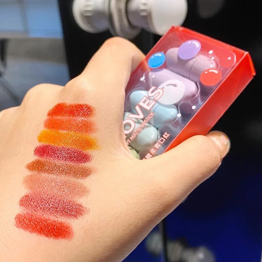 She Love - Mini Bubble Gum Matte Lipsticks Set of 8