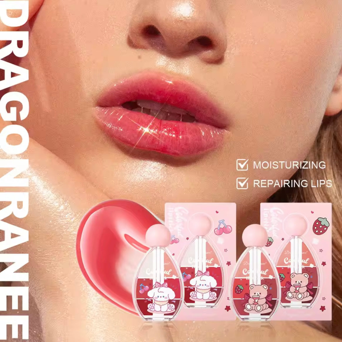 Dragon Ranee - 6 Color Fruity Plumping Lipstick Kit