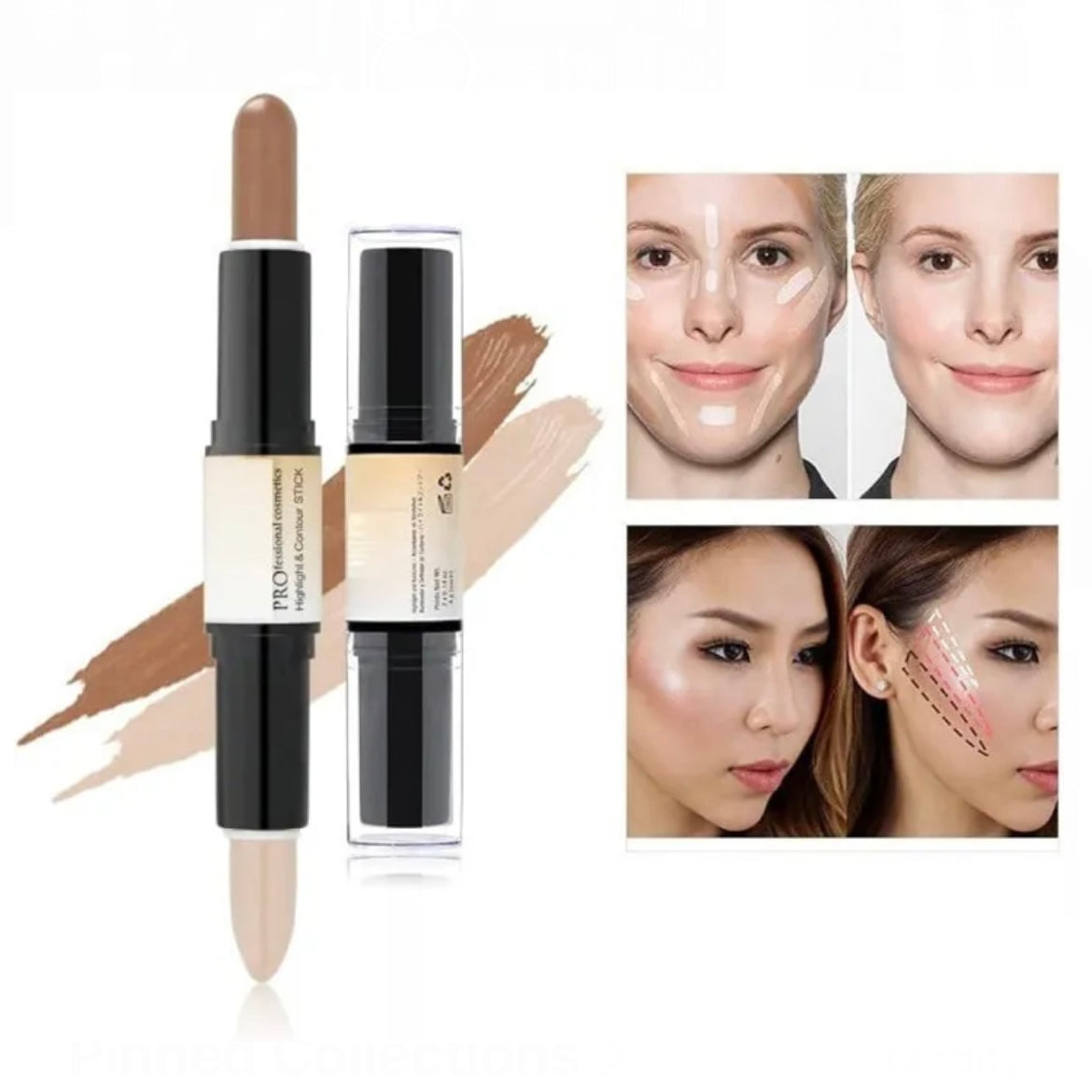 Kiss Beauty - Double Head Highlighter & Contour Stick