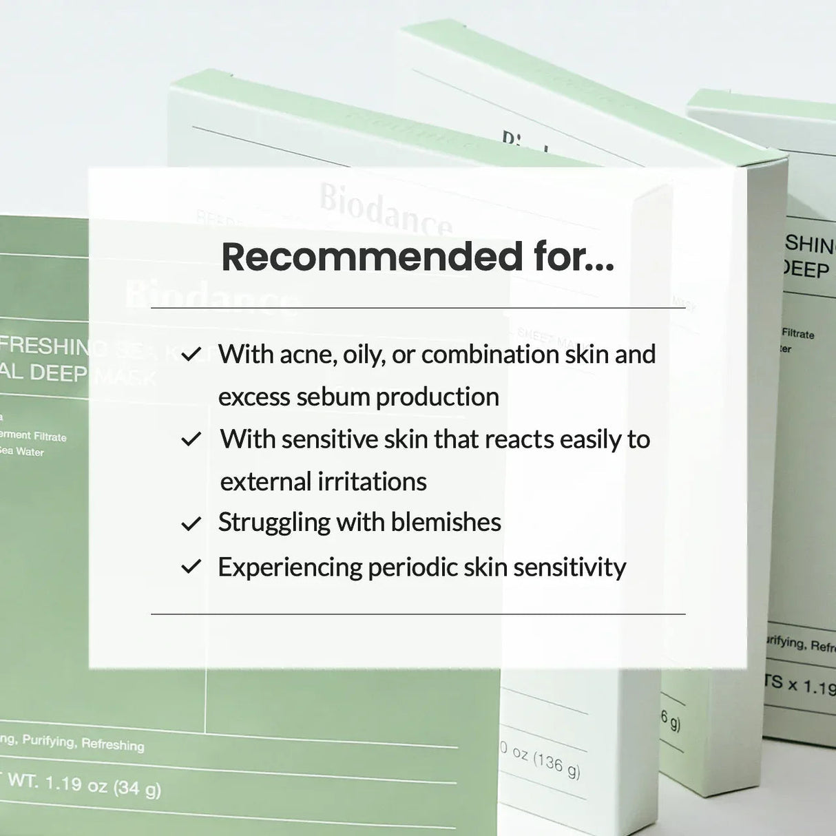 Biodance - Refreshing Sea Kelp Real Deep Mask Set of 4