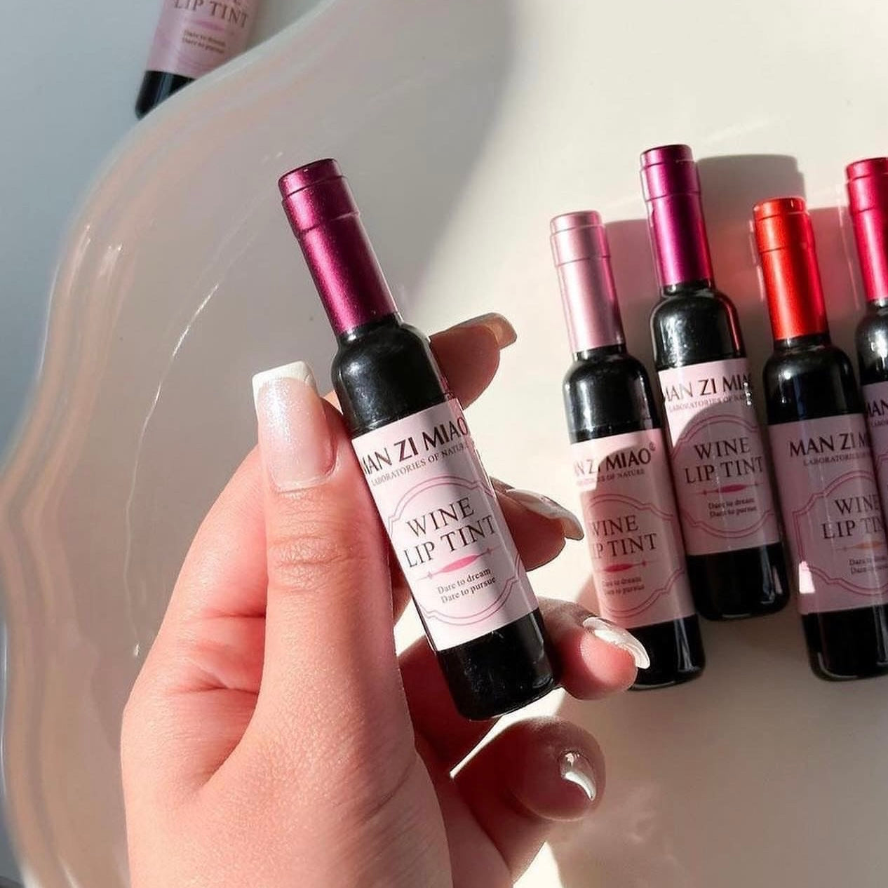 6pcs Wine Bottle Shape Lip Tint