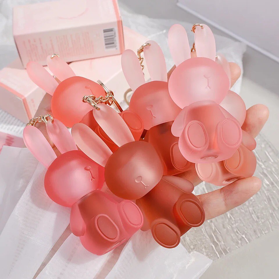 Gege Bear - Rabbit Keychain Matte Lip Gloss Set of 6