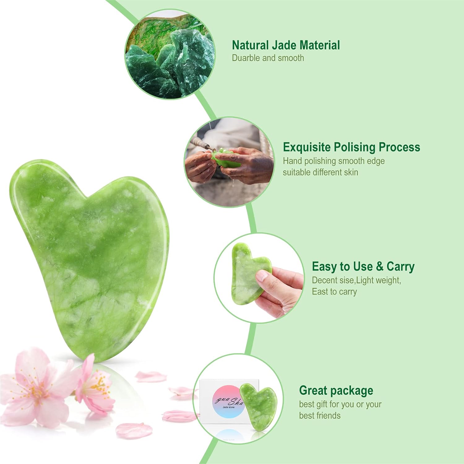 Facial Beauty - Gua Sha Natural Massage Stone