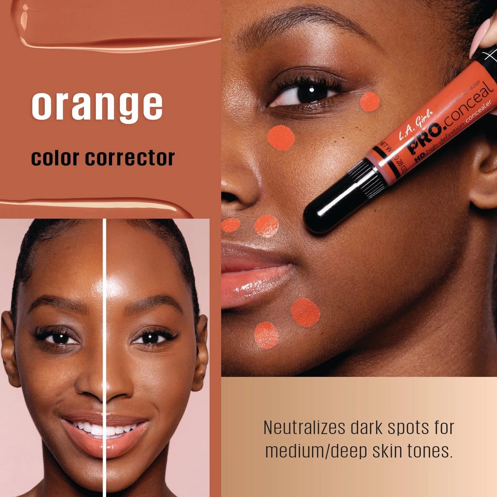 L.A. Girl - Pro Conceal HD High Definition Color Corrector - Orange