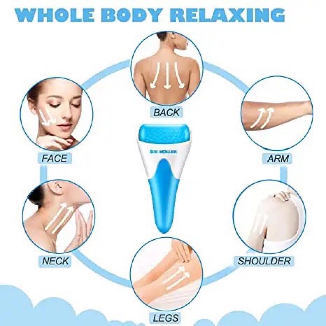 Face Roller Cool Ice Massager Skin Lifting Anti-wrinkle Pain Relief Tighten Massager
