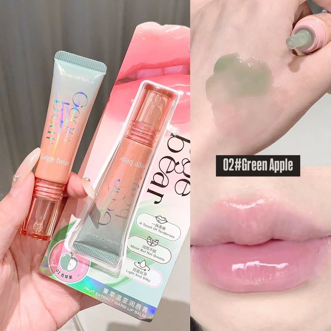Gege Bear - 3pcs Fruity Color Changing Lip Gloss