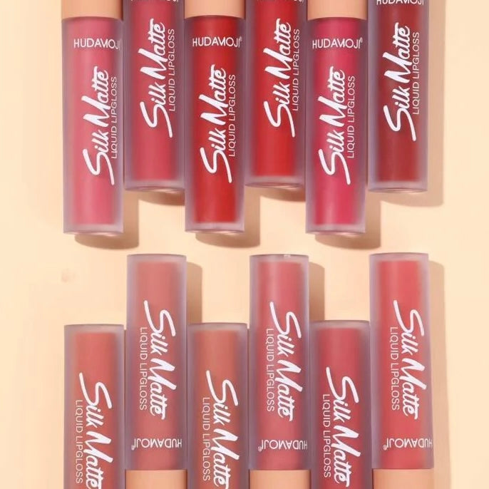 Hudamoji - Silky Matte Lip Gloss Set of 12