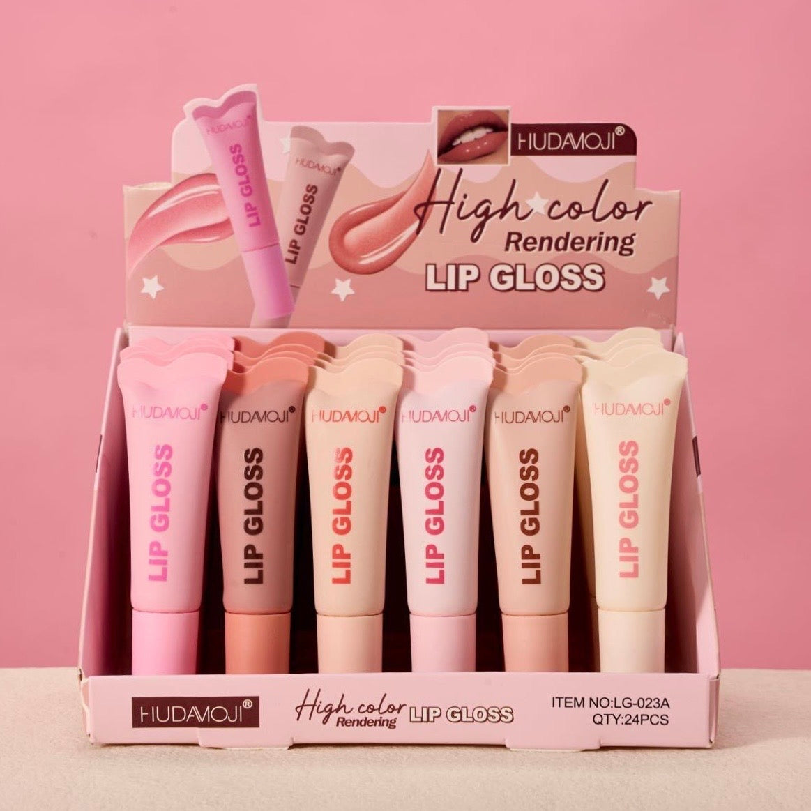 Hudamoji - Crystal Glaze Jelly Pop Lip Gloss Set of 6