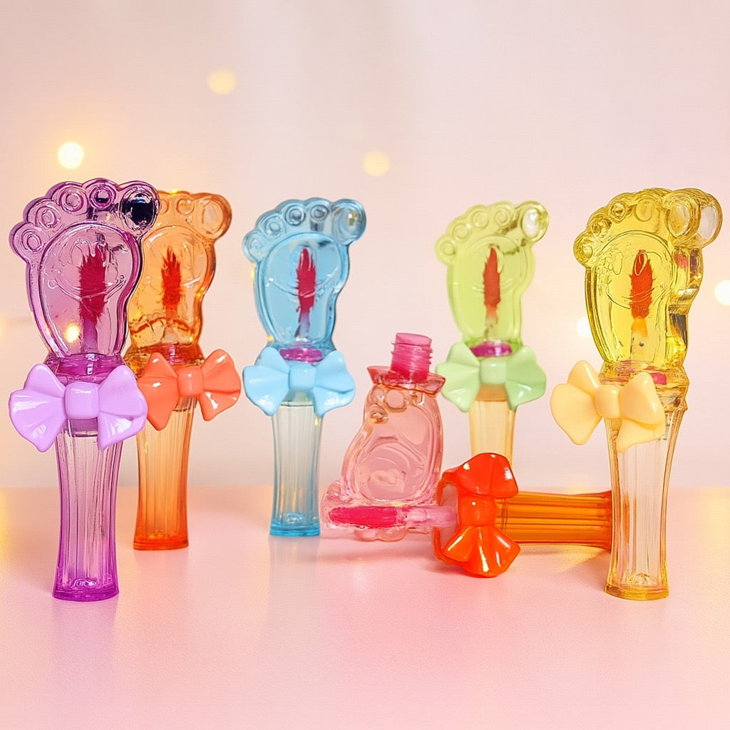 Foot Shape Pink Shine Lip Gloss Set of 6