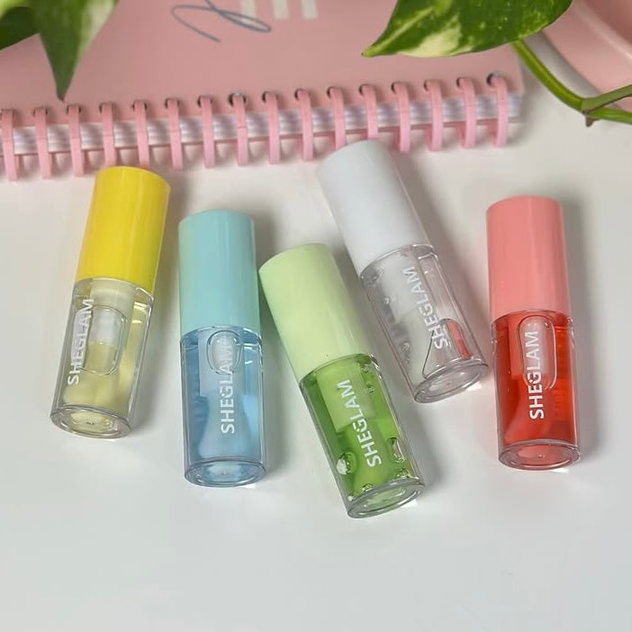 SHEGLAM - Jelly Wow Hydrating Lip Oil Set of 5