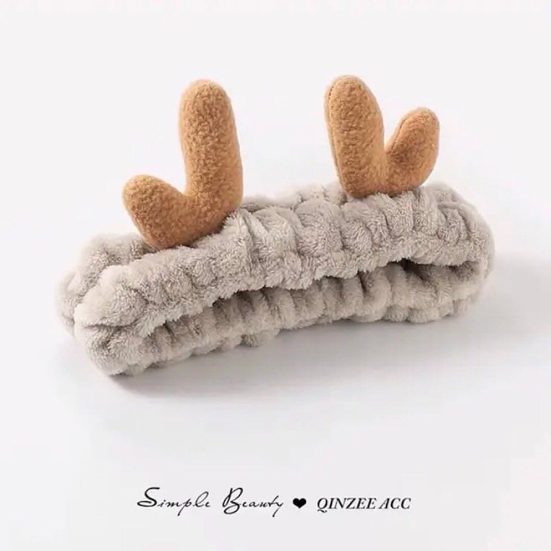 Christmas Deer Horn Furr Head Band