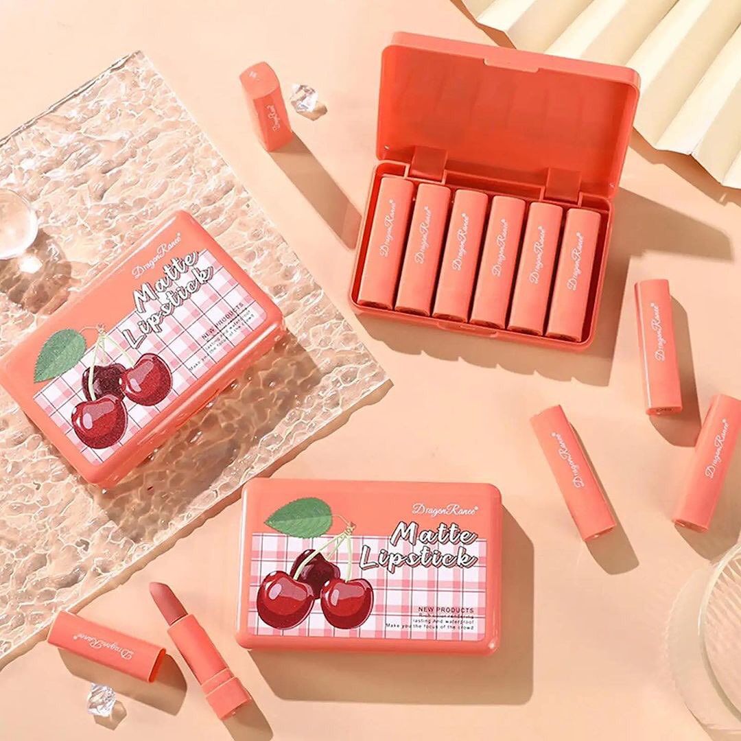 Dragon Ranee - Cherry Matte Lipstick Set of 6