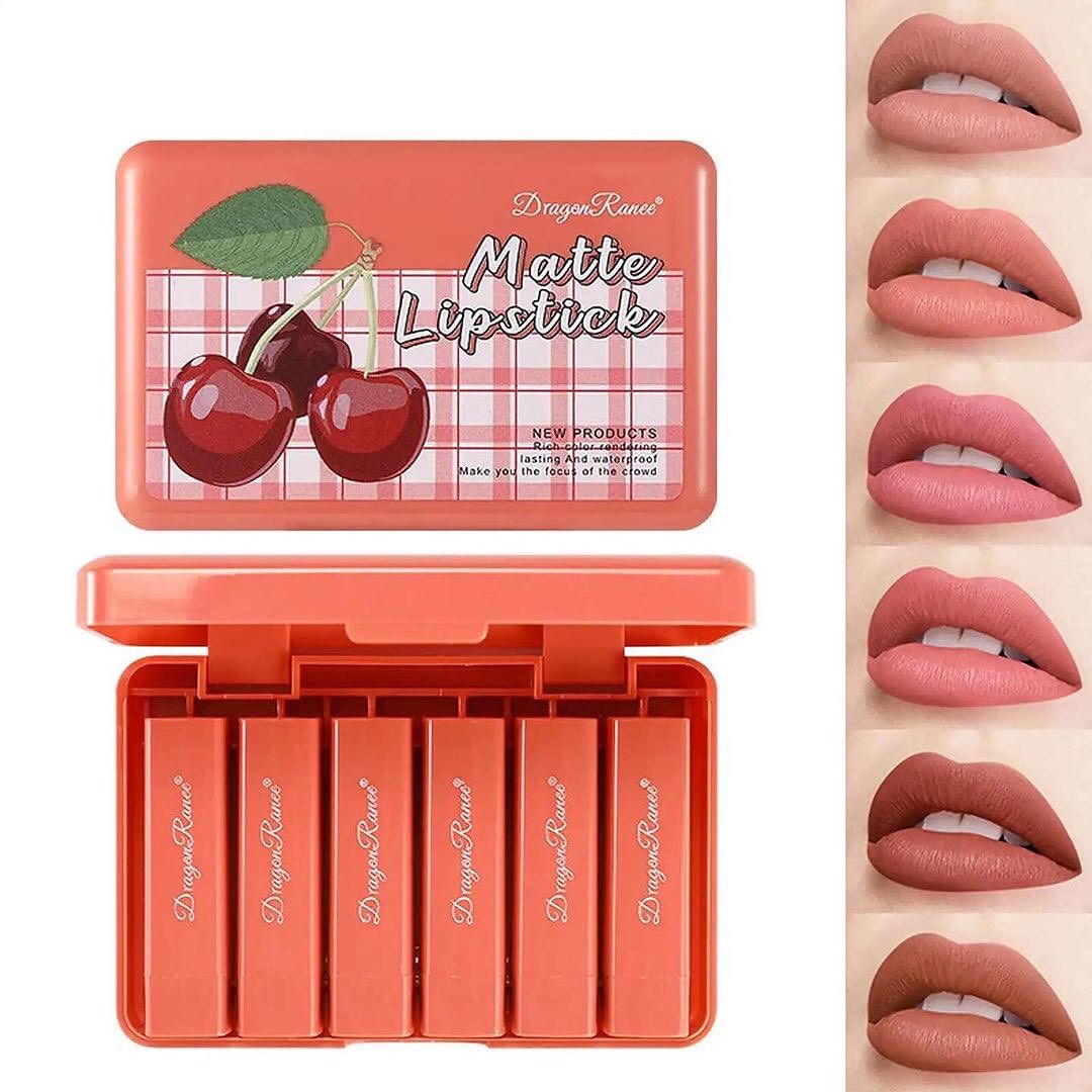 Dragon Ranee - Cherry Matte Lipstick Set of 6