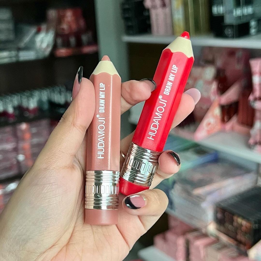 Hudamoji - Draw My Lip Pencil Lip Gloss Set of 6