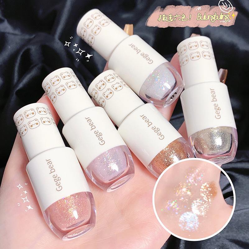 Gege Bear - Pearlescent Liquid Face & Body Highlighters Set of 6