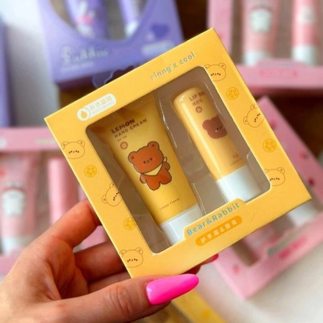 Xiang'z Cool - Plant Extract Moisturizing Hand Lotion & Lip Balm Set of 2