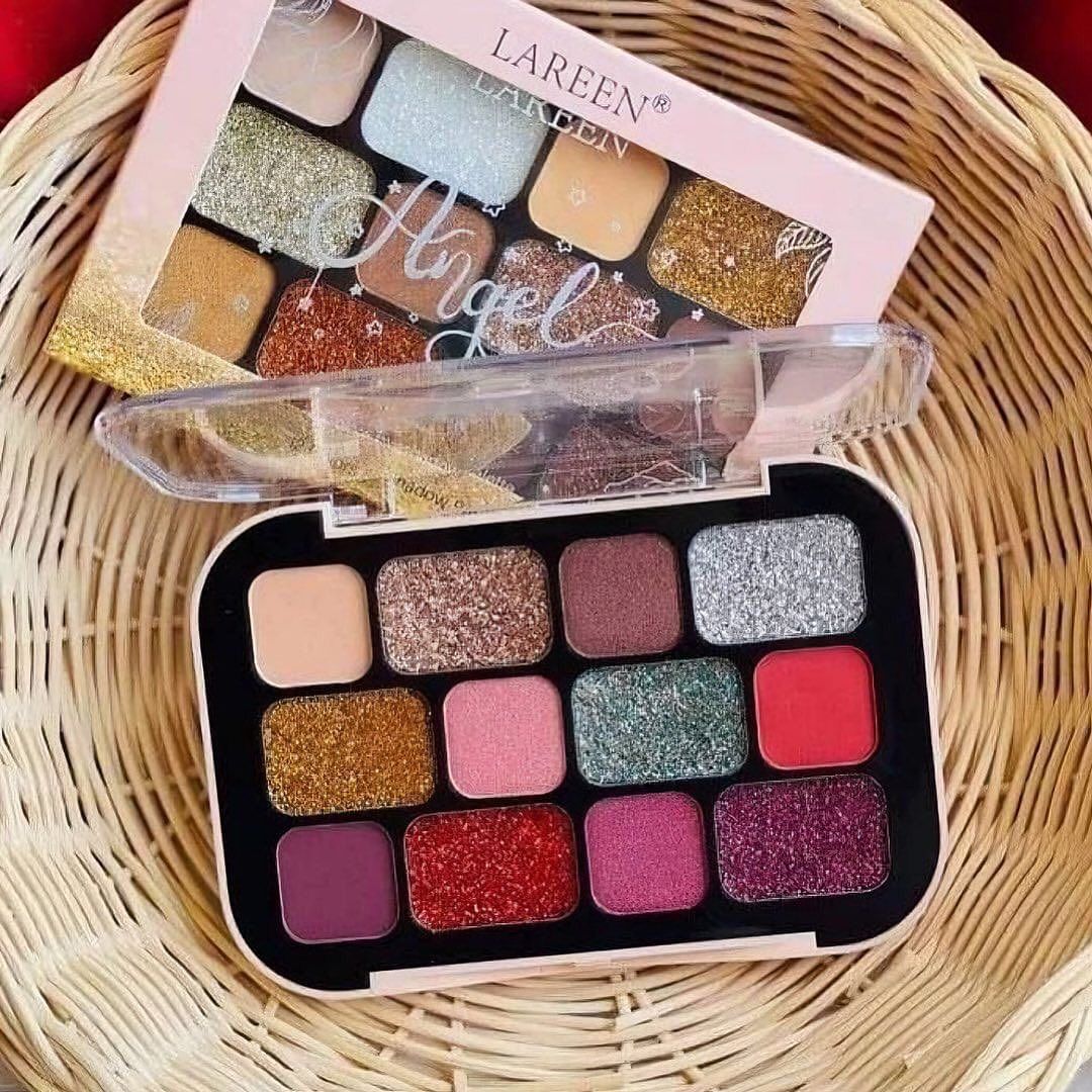 Lareen - 12 Color Matte & Glitter Eyeshadow Palette