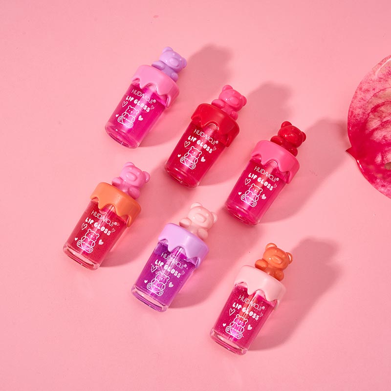 Hudamoji - Happy Bear Sweet Lip Gloss Set of 6