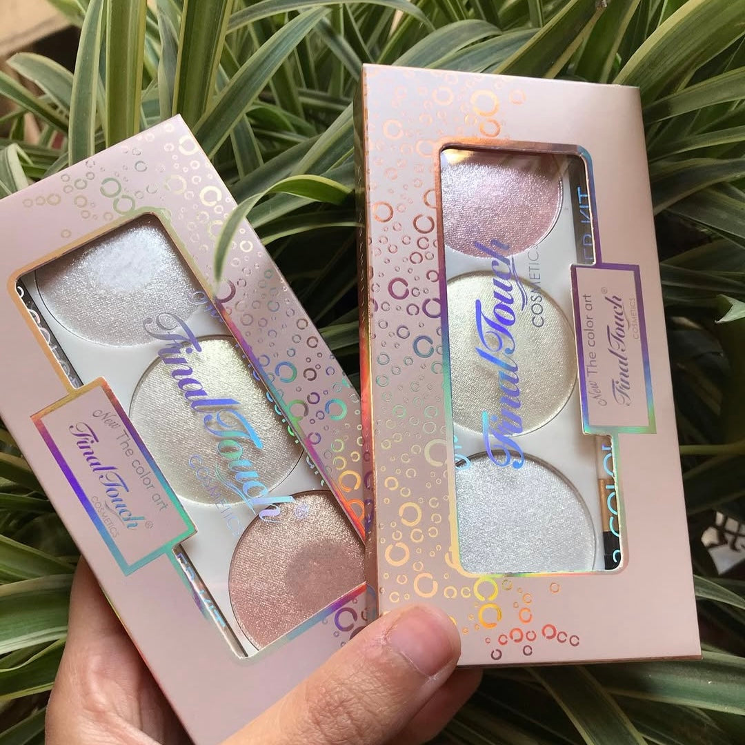 Mocallure - 3 Colors Highly Pigmented Highlighter Kit