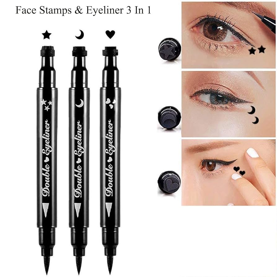 Kiss Beauty - 2 in 1 Black Stamp Eyeliner