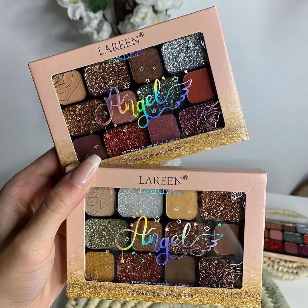 Lareen - 12 Color Matte & Glitter Eyeshadow Palette