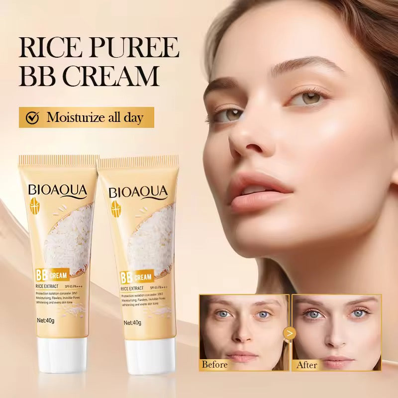 Bioaqua - Rice Raw Pulp BB Cream SPF45 Pa+++ (40g)
