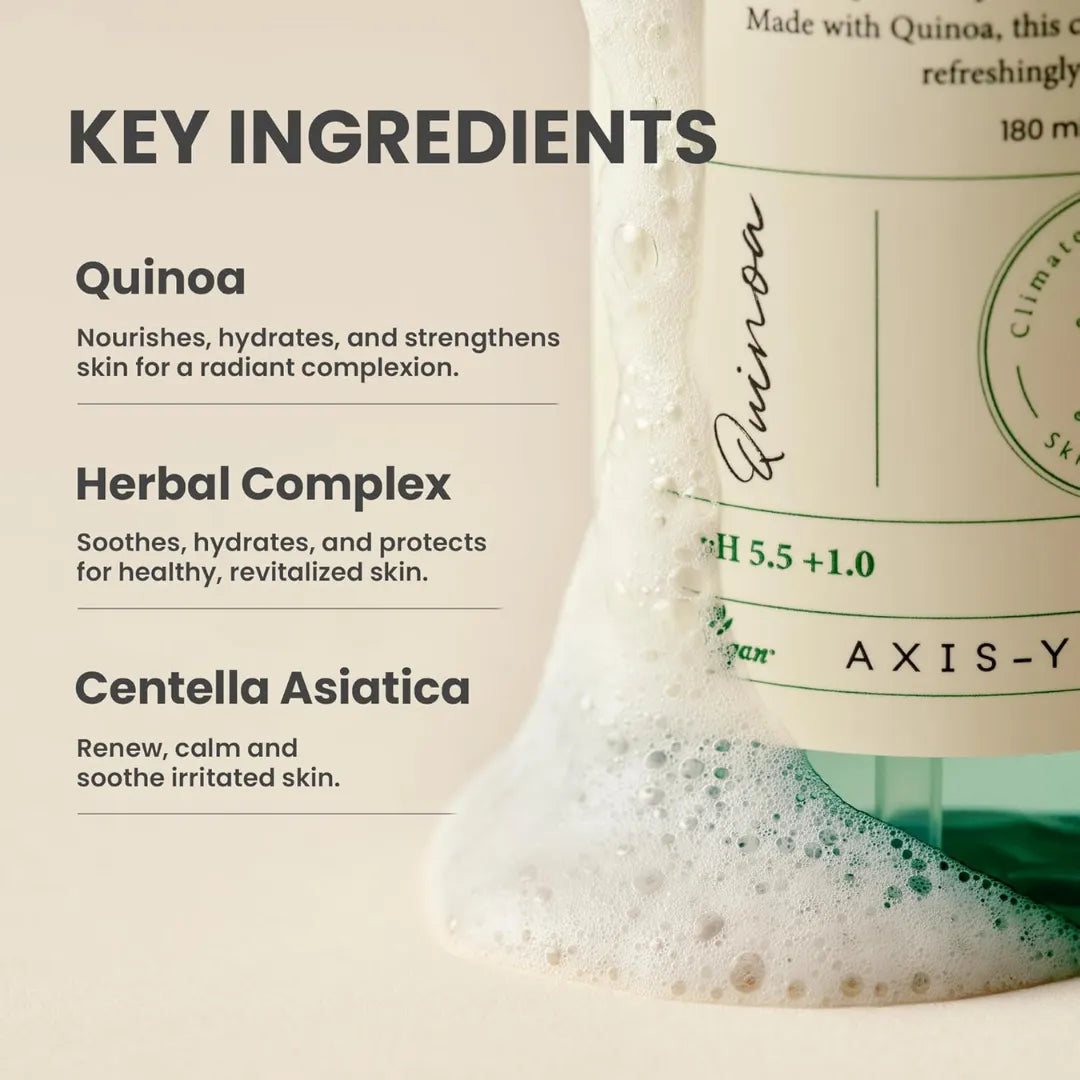 Axis-Y - Quinoa One Step Balanced Gel Cleanser 180ml