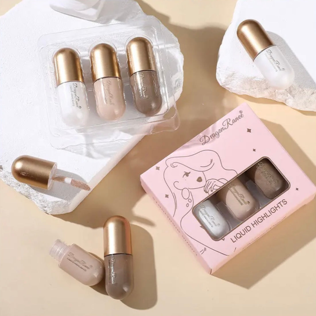 Dragon Ranee - Liquid Highlight & Concealer Set of 3