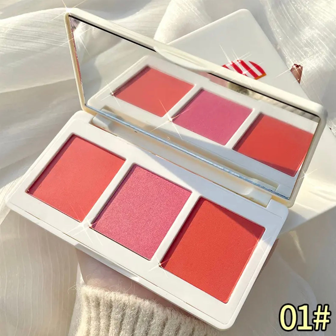 3 Colors Kawaii Gorgeous Blush Palette