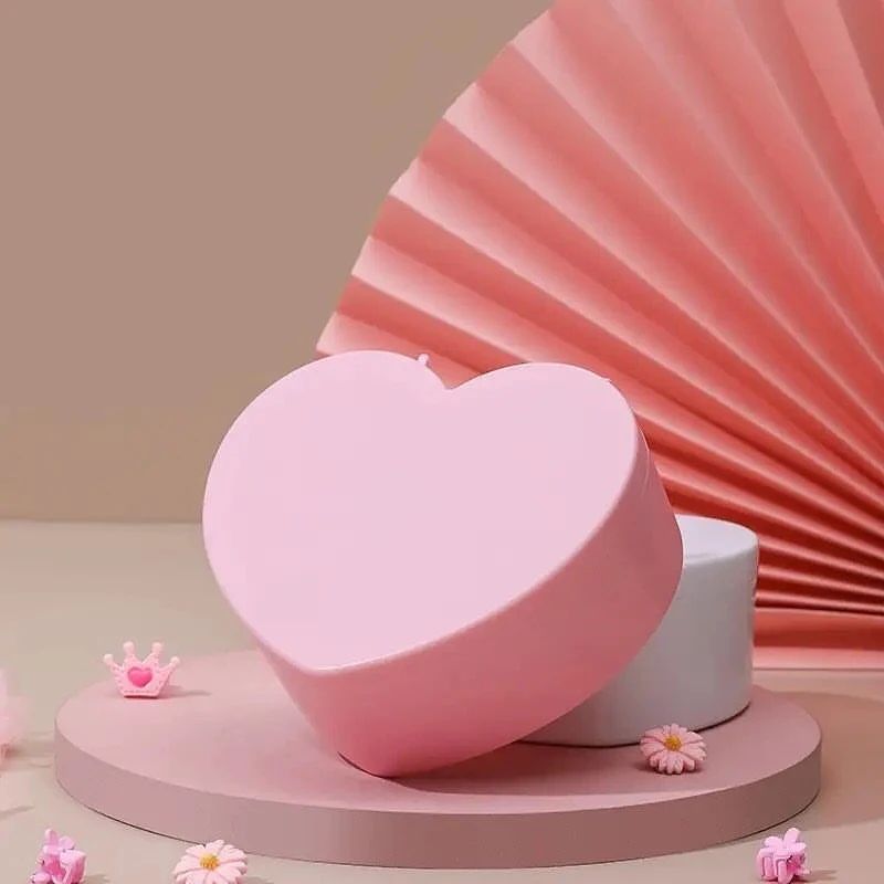 Heart-shaped Pink Girl Heart Jewelry Box with Mirror