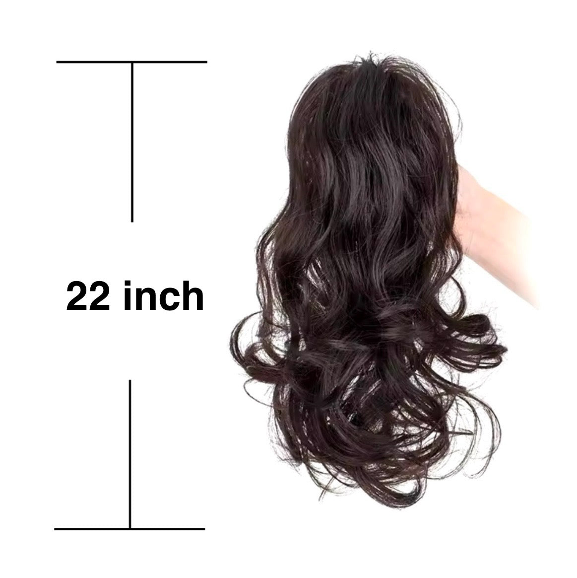 Black Claw Clip Ponytail Hair Extensions