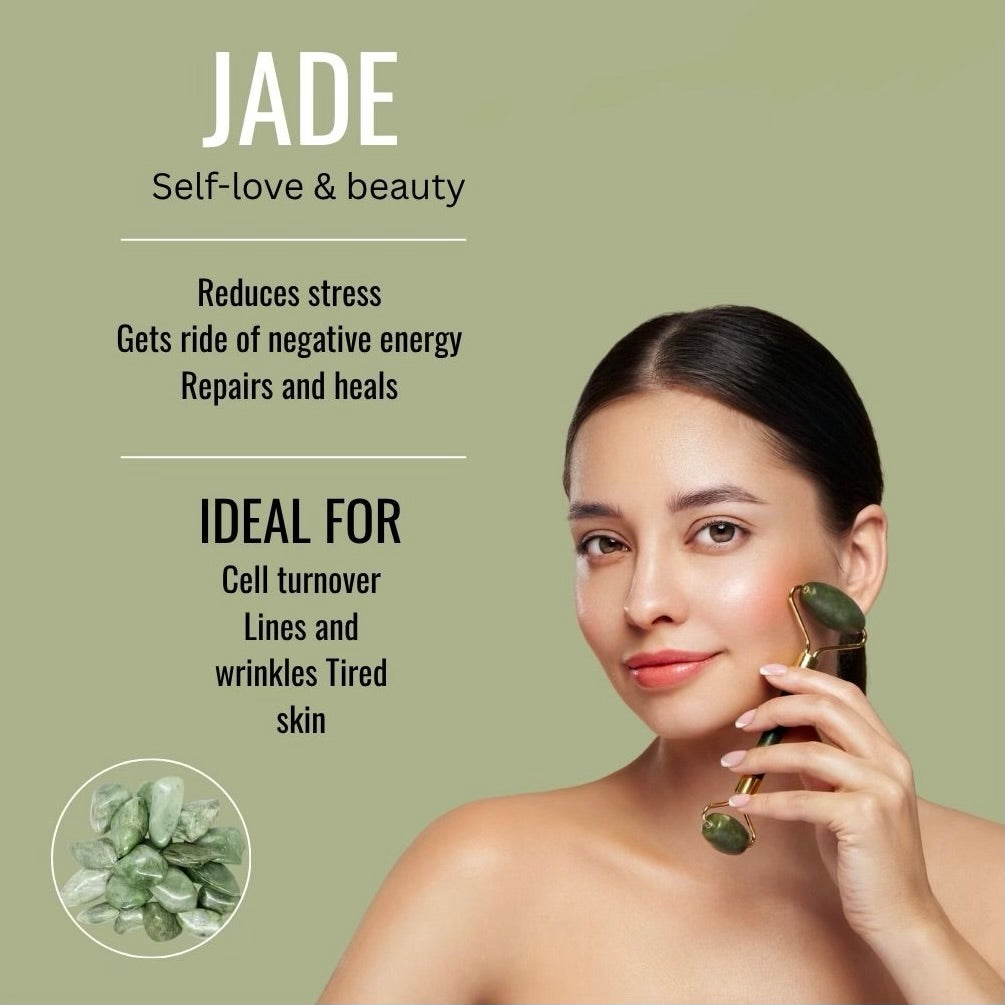 Facial Beauty - Jade Roller Natural Massager Tool
