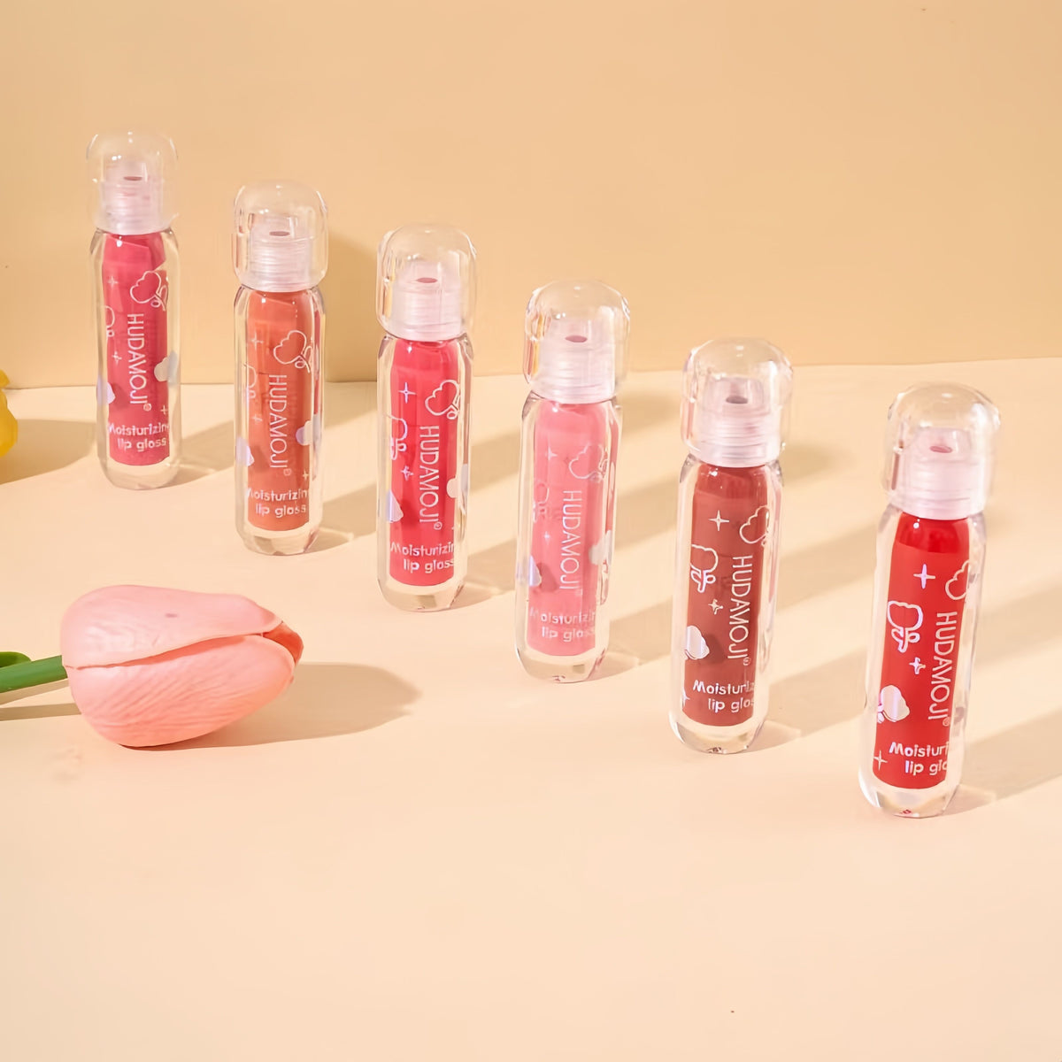Hudamoji - Vitamin E Mirror Lip Gloss Set of 6
